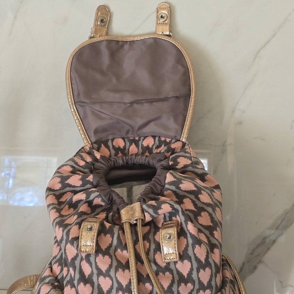 Candie's | Pink Heart Pattern Backpack - Picture 2 of 10